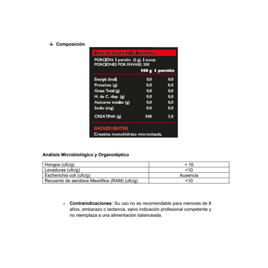 Creatina 1000 gr