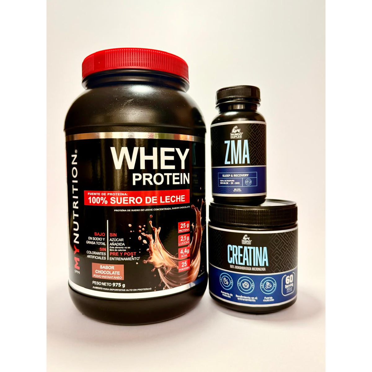 Pack Crece Mientras Duermes - Whey Protein + Creatina + ZMA