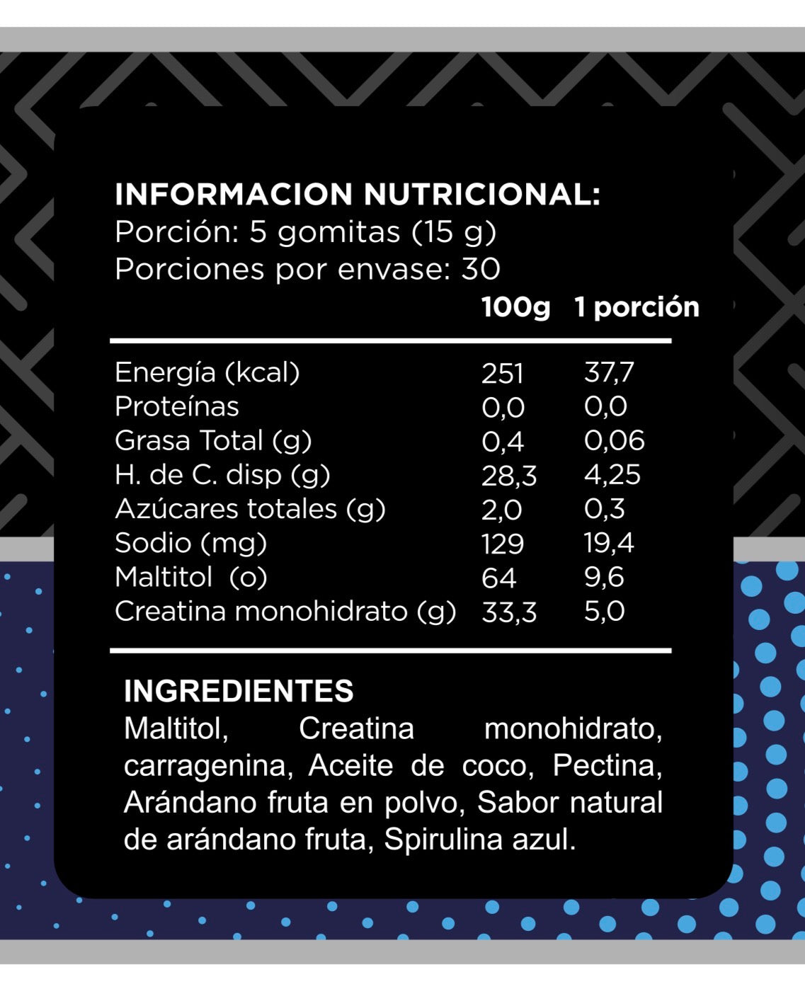 CREATINA MONOHIDRATO GOMITAS