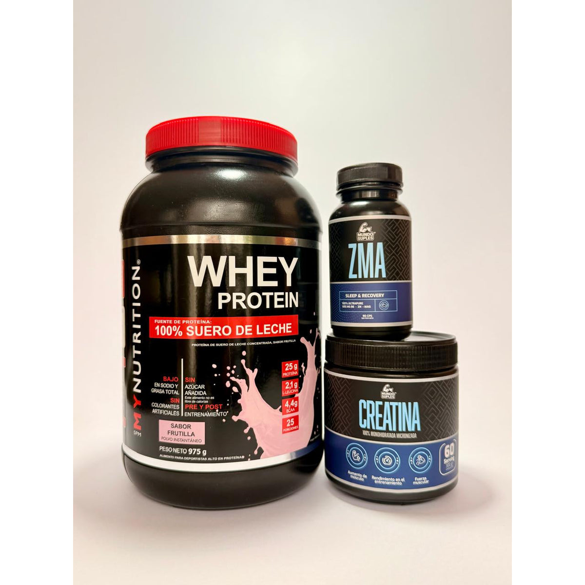 Pack Crece Mientras Duermes - Whey Protein + Creatina + ZMA