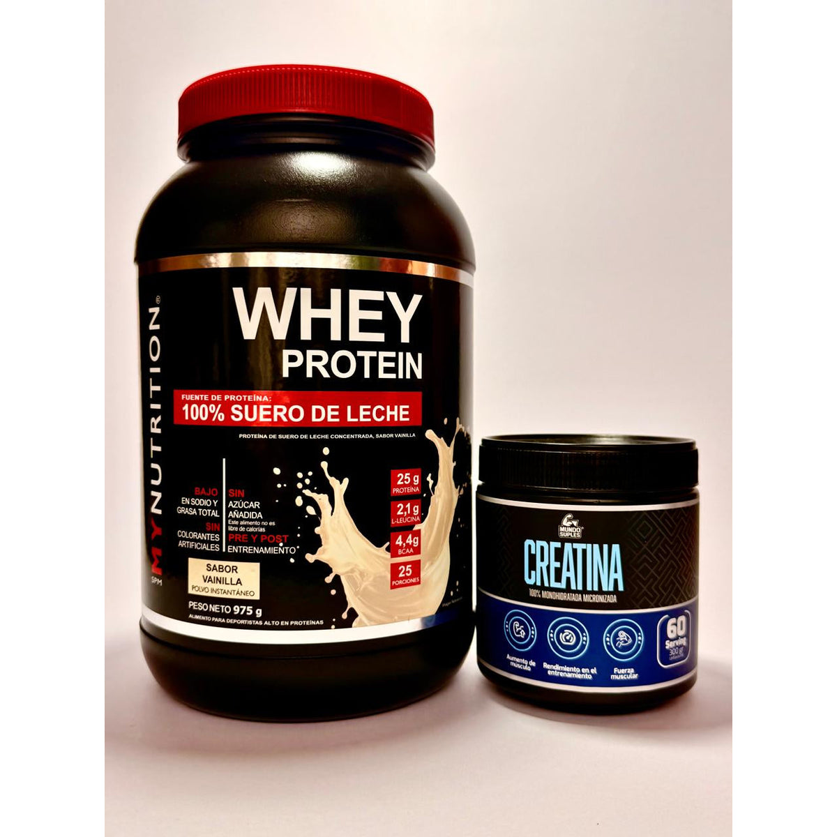 Pack Músculo Esencial - Whey Protein 975 g + Creatina 300 g