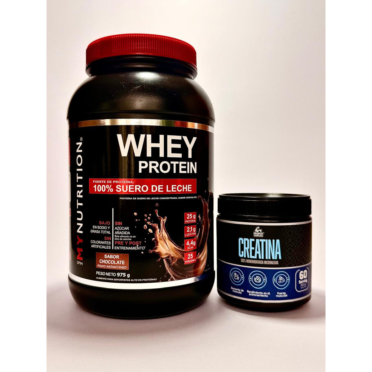 Pack Músculo Esencial - Whey Protein 975 g + Creatina 300 g