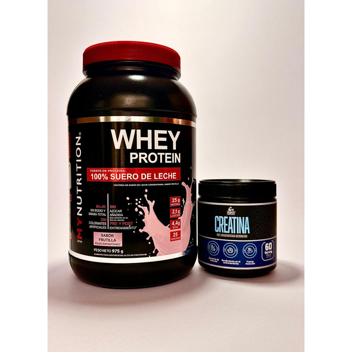 Pack Músculo Esencial - Whey Protein 975 g + Creatina 300 g