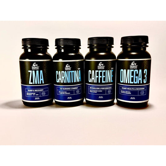 Pack Quema y Recupera - Carnitina + Cafeína + ZMA + Omega 3