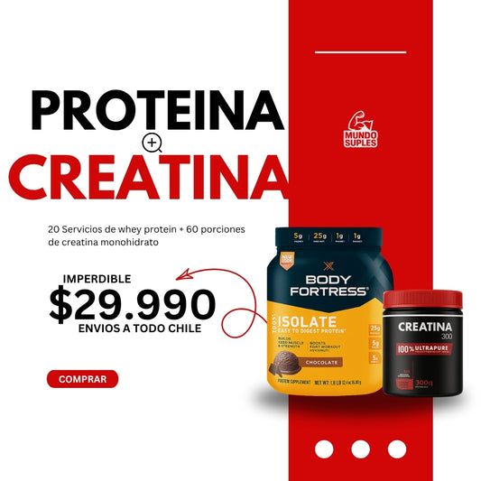 🔥 La Fórmula Definitiva para Ganar Músculo: Whey Protein + Creatina 🔥